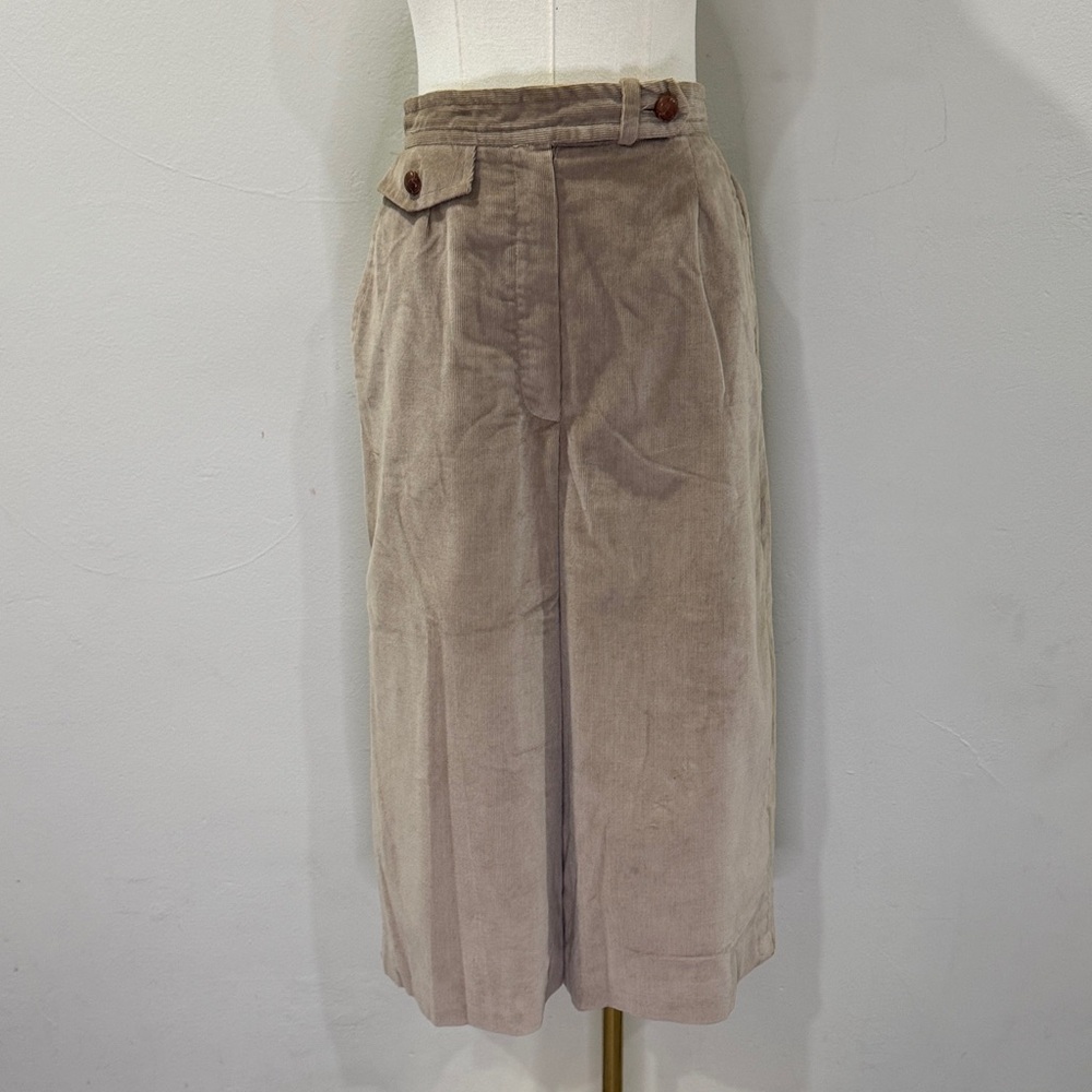 ✨Vintage Evan Picone Vintage Corduroy Pedal Pusher Pants | Beige | Made in USA